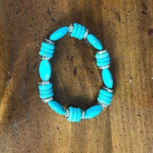 Blue Bead Bracelet